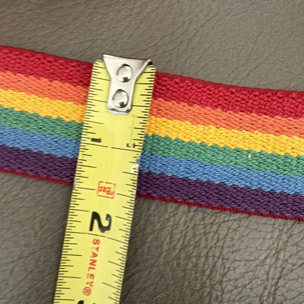 Vintage Rainbow Webbing Belting Trim 1.5
